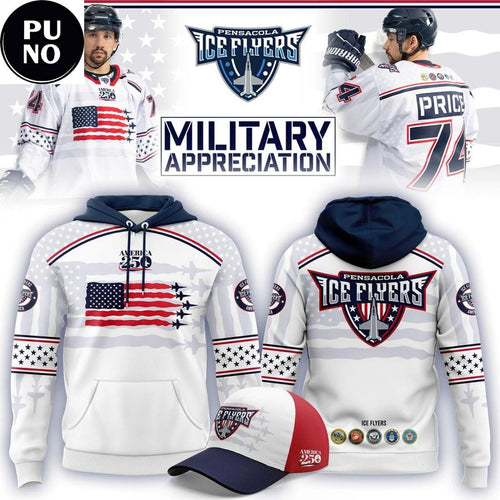 Pensacola Ice Flyers x Military Appreciation 2026 Hoodie
