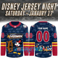 Peoria Rivermen x Mickey Disney Jersey Night Special Hockey Jersey