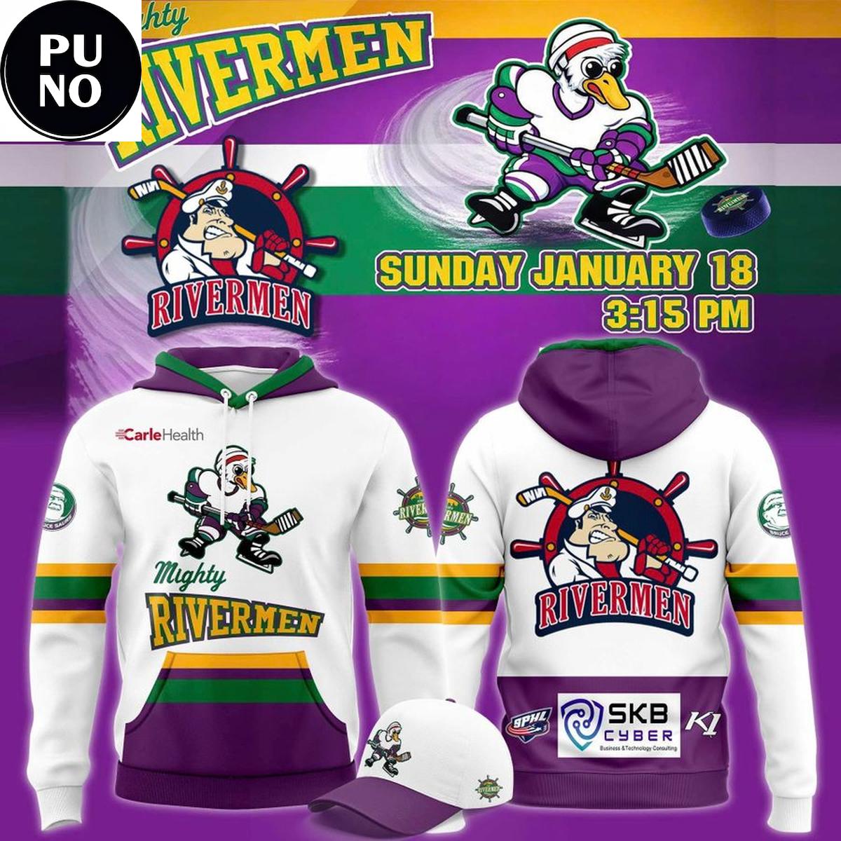 Peoria Rivermen x Mighty Ducks Night 2026 Hoodie