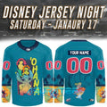 Peoria Rivermen x Stitch Disney Jersey Night Special Hockey Jersey