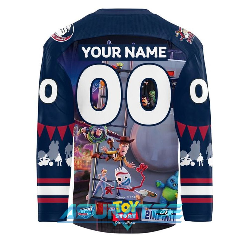 Peoria Rivermen x Toy Story Disney Jersey Night Special Hockey Jersey