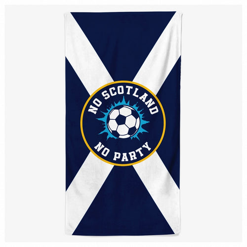 Personalised No Scotland No Party Beach Towel