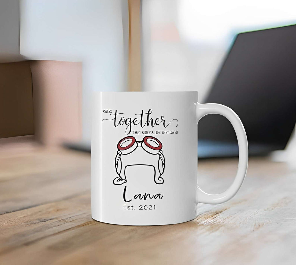 Personalized And Together They Built A Life They Loved Carl and Ellie Couple Coffee Mugs