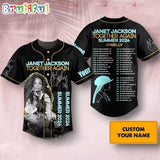 Personalized Janet Jackson Together Again Tour 2024 Baseball Jersey Shirt