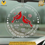 Personalized My mind still talk to you My Soul Knows You Are At Peace Custom Car Ornament
