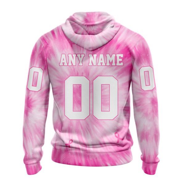 Personalized NFL Atlanta Falcons All Over Print 3D Hoodie Special Pink Tie-Dye Unisex Hoodie