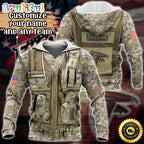 Personalized NFL Atlanta Falcons Hoodie Camo Military Hoodie
