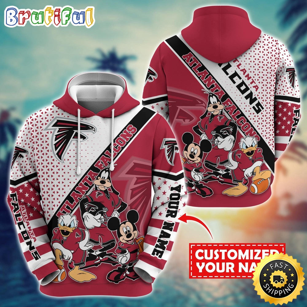 Personalized NFL Atlanta Falcons Hoodie Character Cartoon Movie Unisex Hoodie