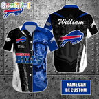 Personalized NFL Buffalo Bills Hawaiian Shirt Special Half Tone Mascot Aloha Shirt