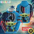 Personalized NFL Carolina Panthers Hoodie Baby Yoda Unisex Hoodie For Fans