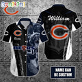 Personalized NFL Chicago Bears Hawaiian Shirt Special Half Tone Mascot Aloha Shirt