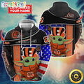 Personalized NFL Cincinnati Bengals Hoodie Baby Yoda Unisex Hoodie