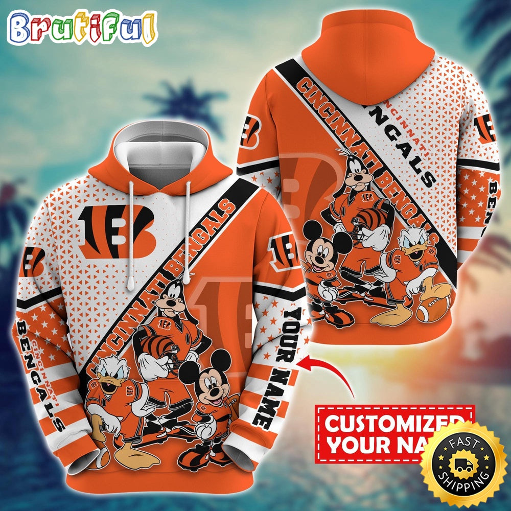 Personalized NFL Cincinnati Bengals Hoodie Character Cartoon Movie Unisex Hoodie