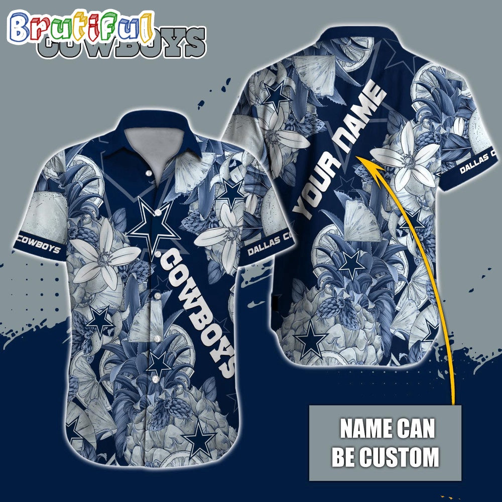 Personalized NFL Dallas Cowboys Hawaiian Shirt Special Tropical Fruit Aloha Shirt
