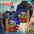Personalized NFL Denver Broncos Hoodie Baby Yoda Unisex Hoodie