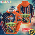 Personalized NFL Denver Broncos Hoodie Baby Yoda Unisex Hoodie For Fans