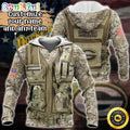 Personalized NFL Green Bay Packers Hoodie Camo Military Hoodie