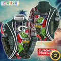 Personalized NFL Green Bay Packers Hoodie Grinch Unisex Hoodie