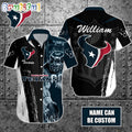 Personalized NFL Houston Texans Hawaiian Shirt Special Half Tone Mascot Aloha Shirt