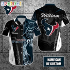 Personalized NFL Houston Texans Hawaiian Shirt Special Half Tone Mascot Aloha Shirt