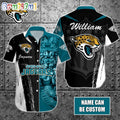 Personalized NFL Jacksonville Jaguars Hawaiian Shirt Special Half Tone Mascot Aloha Shirt