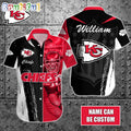 Personalized NFL Kansas City Chiefs Hawaiian Shirt Special Half Tone Mascot Aloha Shirt