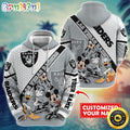 Personalized NFL Las Vegas Raiders Hoodie Character Cartoon Movie Unisex Hoodie