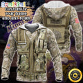 Personalized NFL Minnesota Vikings Hoodie Camo Military Hoodie