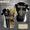 Personalized NFL New Orleans Saints Hawaiian Shirt Special Half Tone Mascot Aloha Shirt