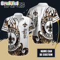 Personalized NFL New Orleans Saints Hawaiian Shirt Special Realtree Hunting Design Aloha Shirt