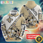 Personalized NFL New Orleans Saints Hoodie Character Cartoon Movie Unisex Hoodie
