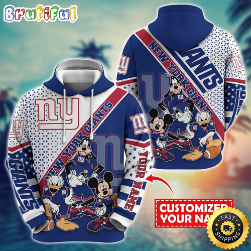 Personalized NFL New York Giants Hoodie Character Cartoon Movie Unisex Hoodie