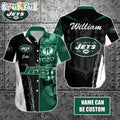 Personalized NFL New York Jets Hawaiian Shirt Special Half Tone Mascot Aloha Shirt
