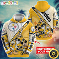 Personalized NFL Pittsburgh Steelers Hoodie Character Cartoon Movie Unisex Hoodie