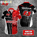 Personalized NFL Tampa Bay Buccaneers Hawaiian Shirt Special Half Tone Mascot Aloha Shirt