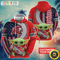 Personalized NFL Tampa Bay Buccaneers Hoodie Baby Yoda Unisex Hoodie For Fans