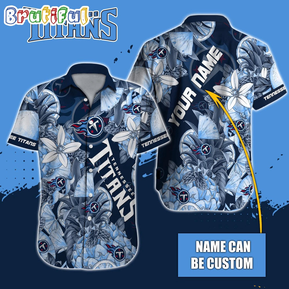 Personalized NFL Tennessee Titans Hawaiian Shirt Special Tropical Fruit Aloha Shirt