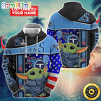 Personalized NFL Tennessee Titans Hoodie Baby Yoda Unisex Hoodie