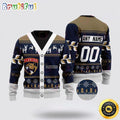 Personalized NHL Florida Panthers Elk Pattern Ugly Christmas Sweater Perfect Gift For Football Fans