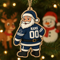 Personalized Nfl Dallas Cowboys Santa Claus Wooden Christmas Ornament 2026