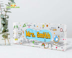 Personalized Teacher Appreciation Desk Name Plate Acrylic Plaque Back To School Gifts for Teacher