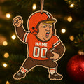 Personalized Trump Football Cleveland Browns 2026 Christmas Ornament
