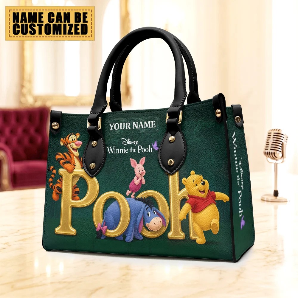 Personalized Winnie-the-Pooh Leather HandBag – TMTHU10103
