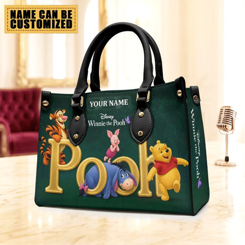 Personalized Winnie-the-Pooh Leather HandBag – TMTHU10103