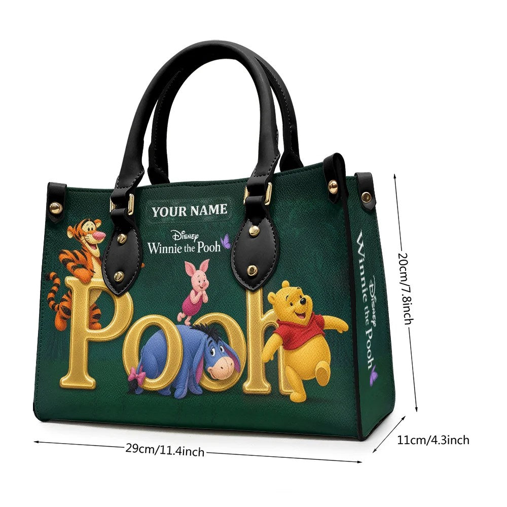 Personalized Winnie-the-Pooh Leather HandBag – TMTHU10103