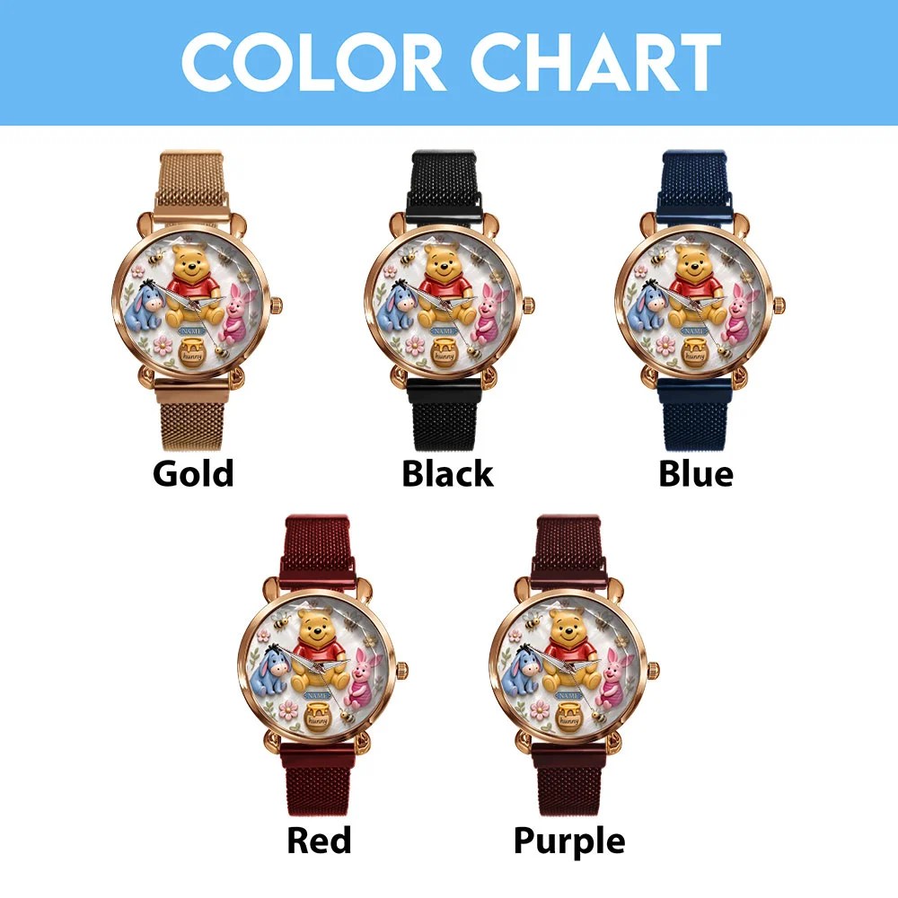 Personalized Winnie-the-Pooh Mesh Strap Quartz Watch – TMTHU10265