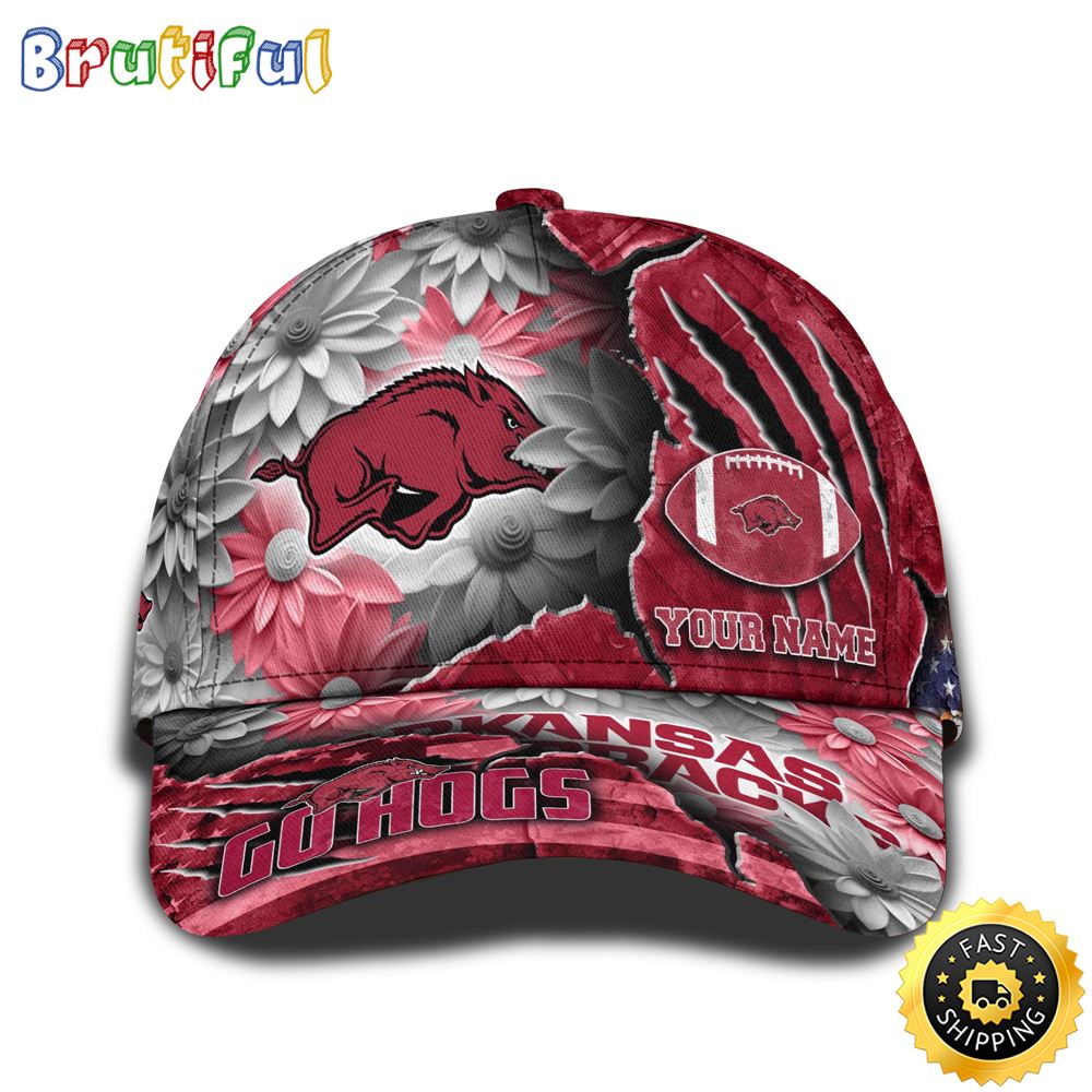 Personalized NCAA Arkansas Razorbacks All Over Print BaseBall Cap The Perfect Way To Rep Your Team
