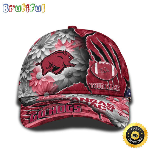 Personalized NCAA Arkansas Razorbacks All Over Print BaseBall Cap The Perfect Way To Rep Your Team