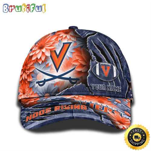 Personalized NCAA Virginia Cavaliers All Over Print Baseball Cap The Perfect Way To Rep Your Team
