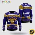 Personalized NFL Baltimore Ravens All I Need For Christmas Ugly Christmas Sweater Perfect Gift For Football Fans